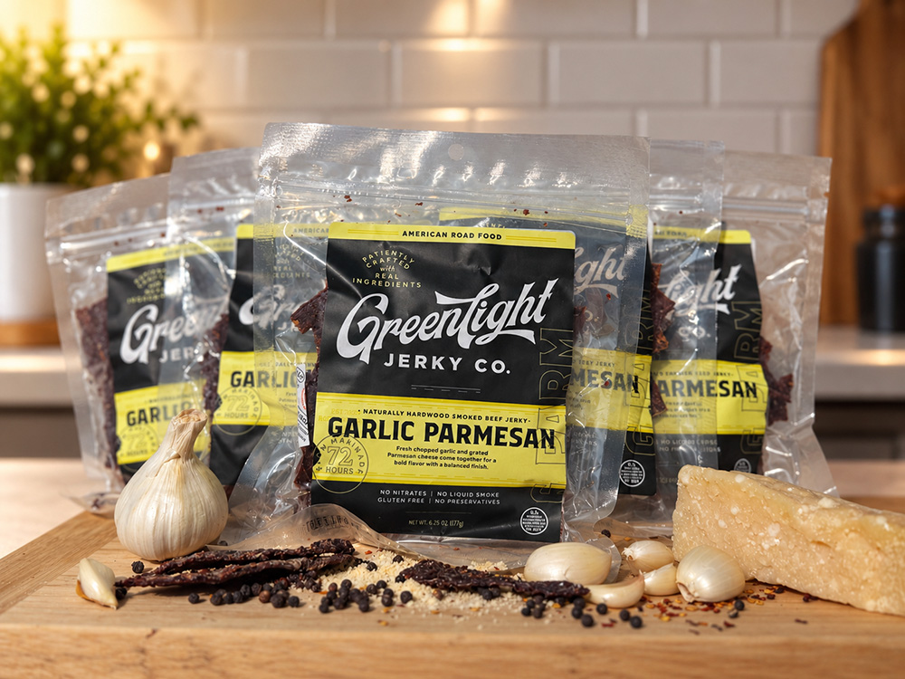 Garlic Parmesan Beef Jerky — 6 Pack Case (6.25oz)